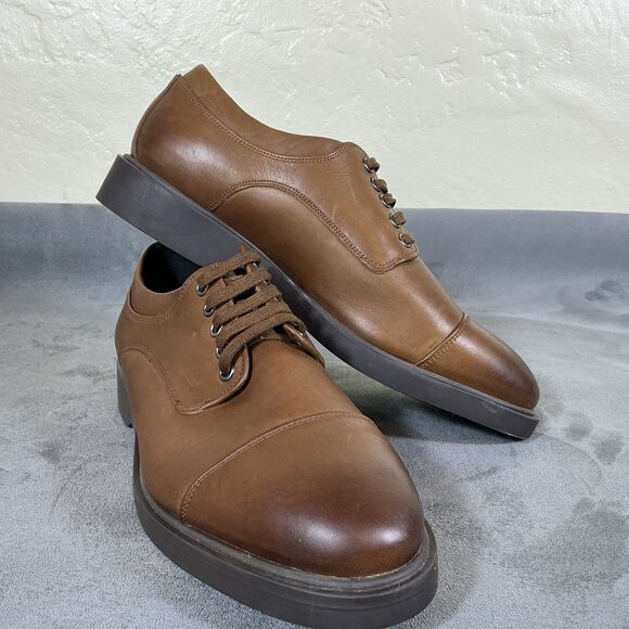 George Brown Bilt Mens Cap Toe Dress Shoes Sneakers 44 sz 10.5 M Brown Leather main image 8